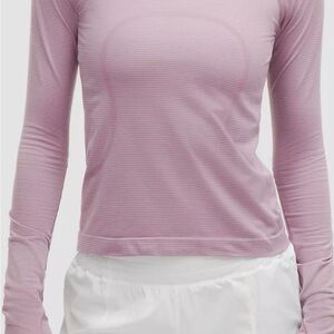 Lululemon Swiftly Tech Women's Long Sleeve Pink Top